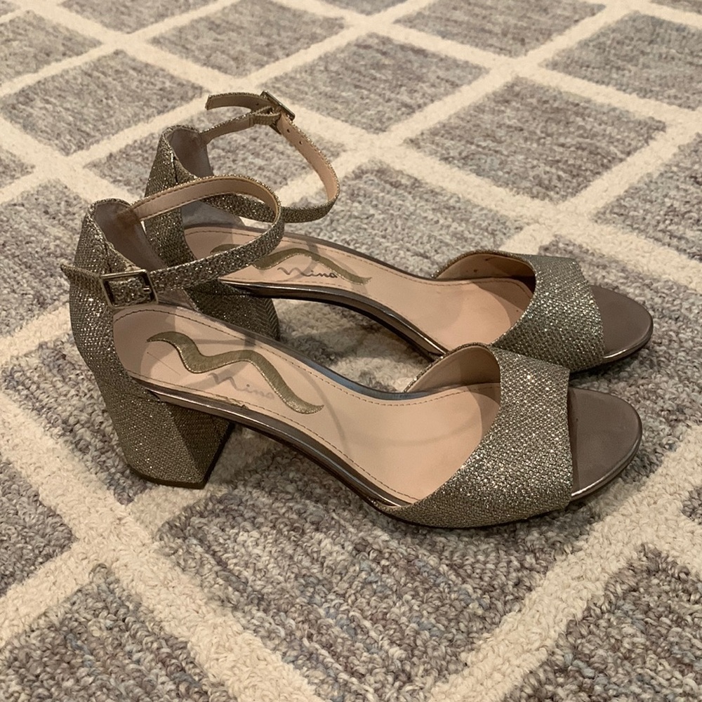 Nina Sparkly block heels 7.5